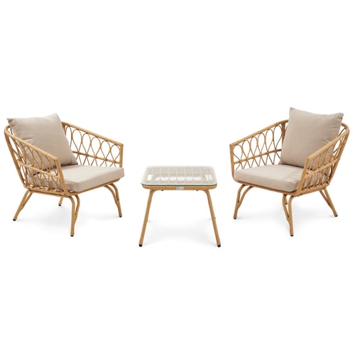 Gartenmöbel-Set SAVONA Beige/Creme