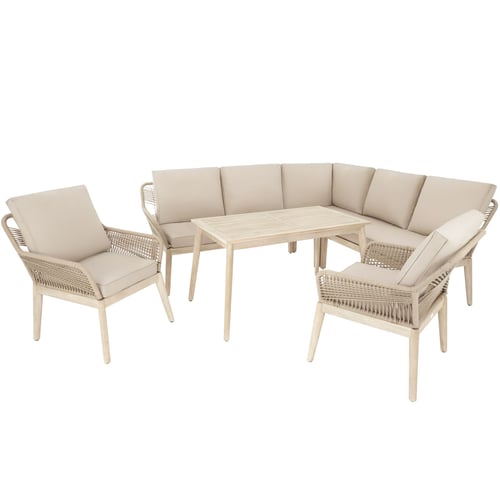 Gartenmöbel-Set Albenga - beige