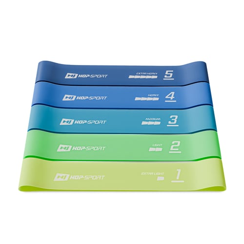 Sada odporových gum 600x50mm modré