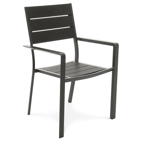 Záhradná stolička Teri - čierna