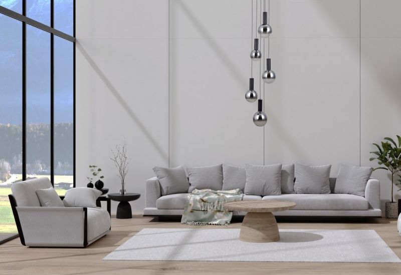 Italux Strela lampa wisząca 5x25 W czarna PND-34378-5S-BK