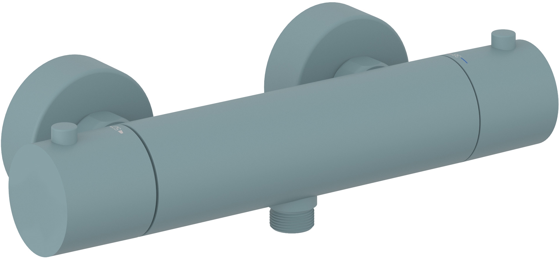 Kludi Objekta bateria prysznicowa ścienna termostatyczna morski mat 35200O338