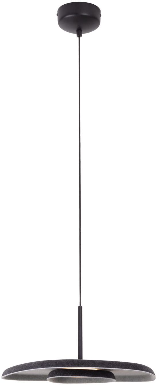 MaxLight Deux lampa wisząca 1x5 W czarna-szary/popielaty P0560