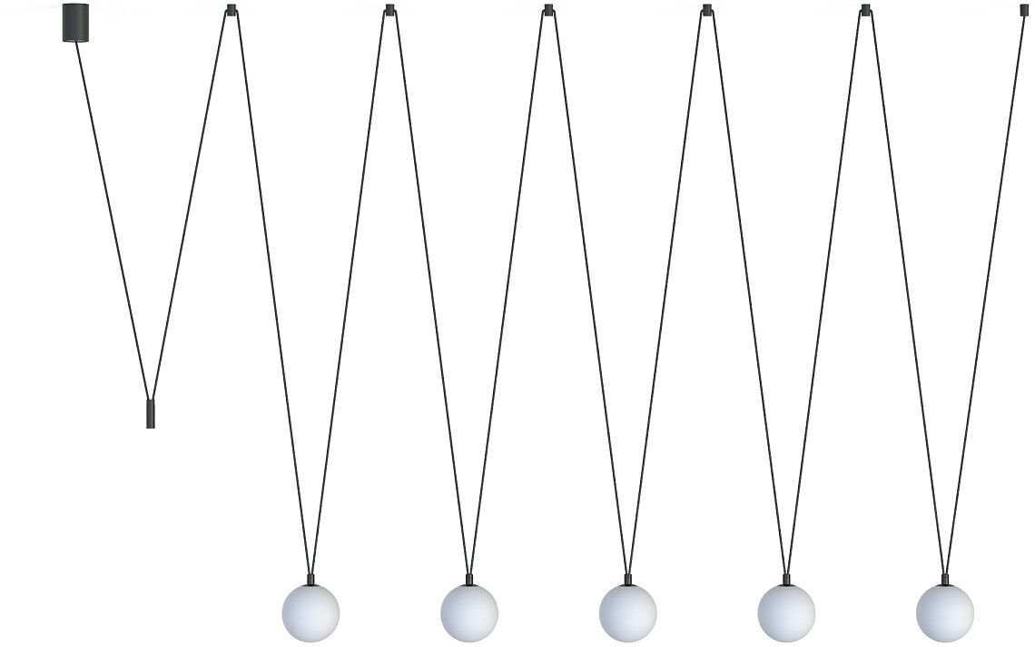 Nowodvorski Lighting Sling lampa wisząca 5x12 W biała-czarna 10355