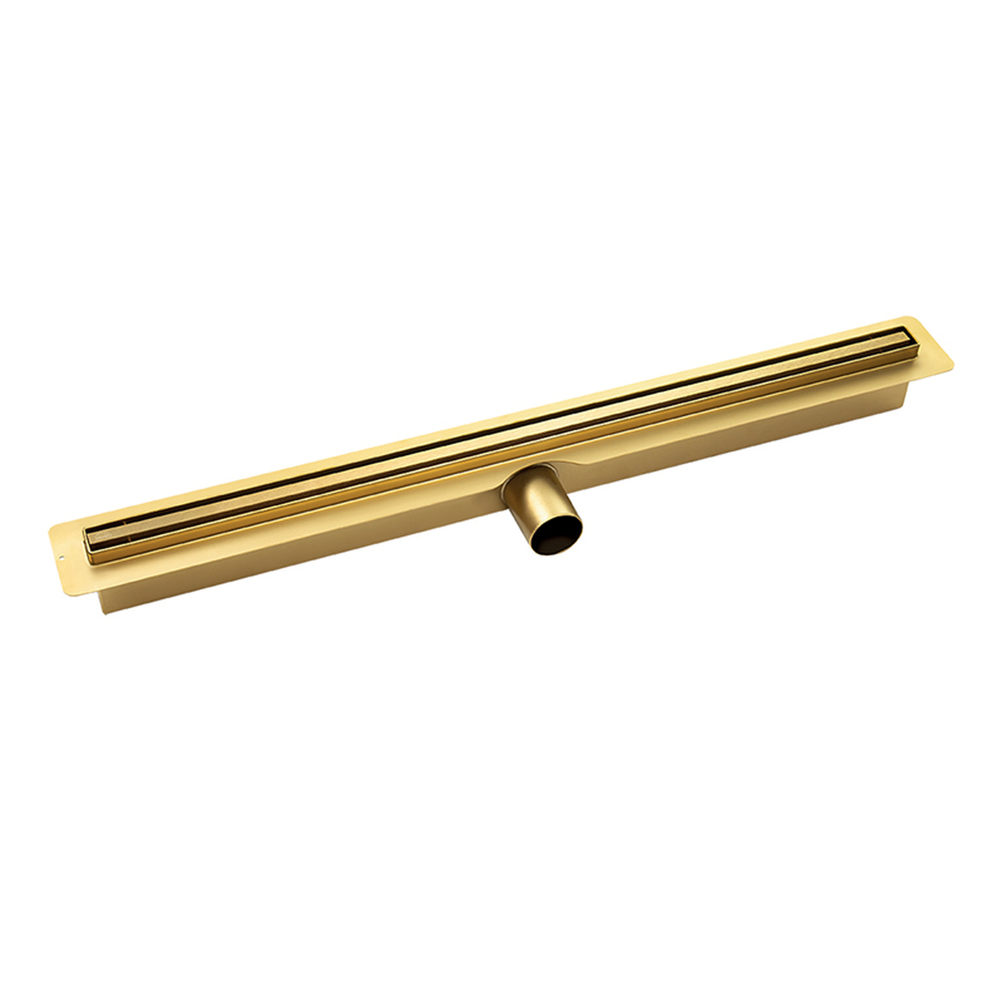 Laveo Slim odpływ liniowy z rusztem 70 cm złoty COSG70D