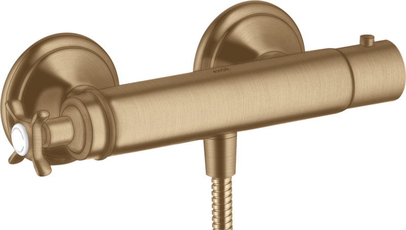 Axor Montreux bateria prysznicowa ścienna z termostatem brąz szczotkowany 16261140