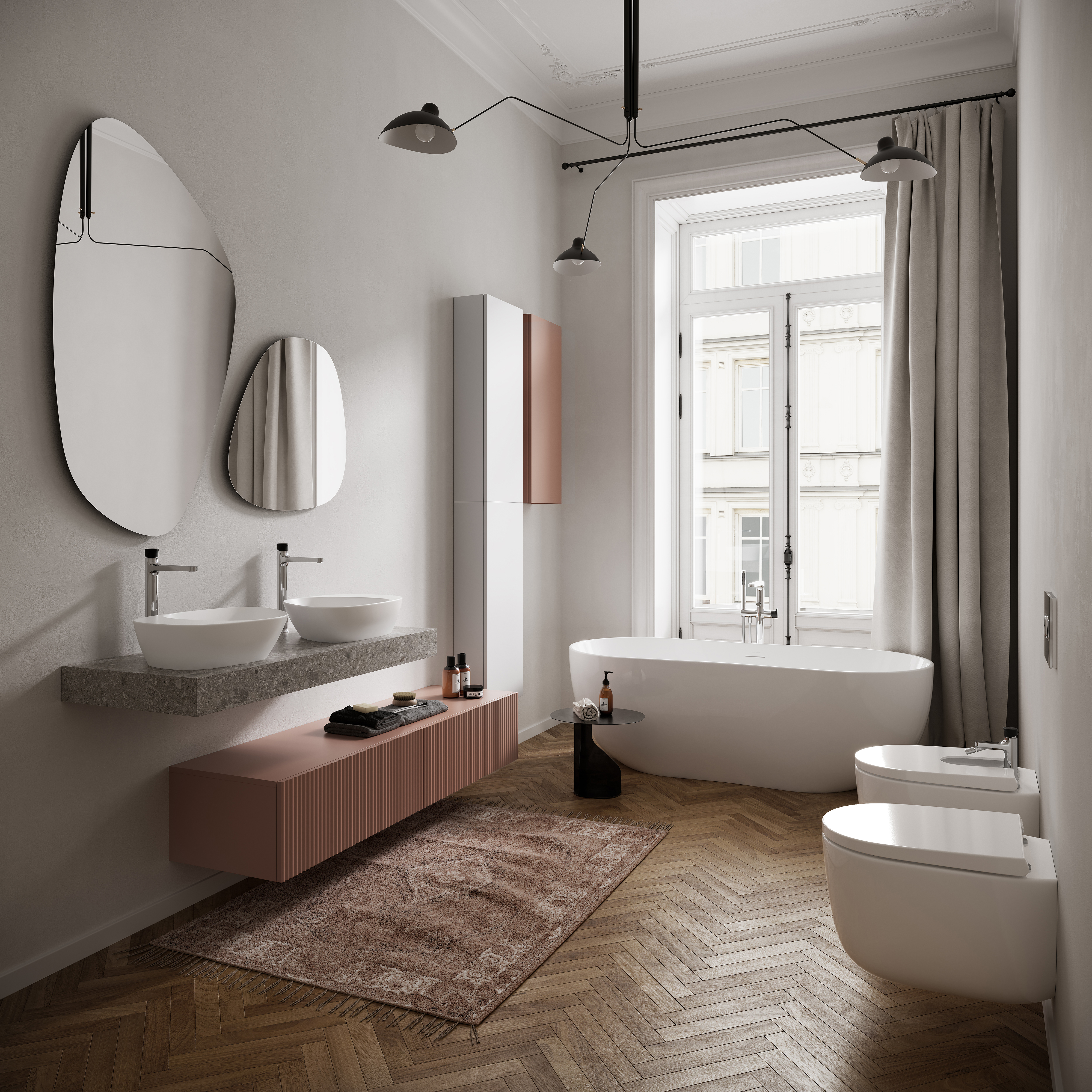 Meissen Keramik Kontra blat naszafkowy 60,2x42,8 cm marsala S1004-031