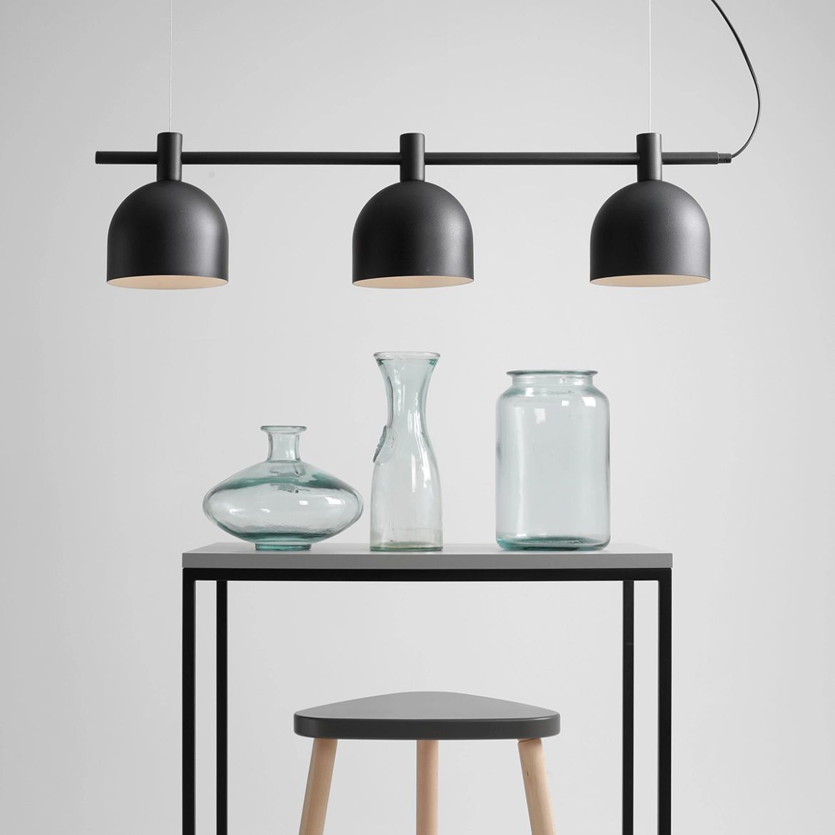 Aldex Beryl lampa wisząca 3x15 W czarna 976E_1