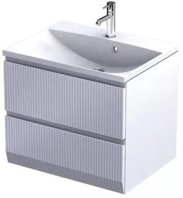 Oristo Brylant szafka 59,6x45,5x50 cm podumywalkowa wisząca biała OR36-SD2S-60-2R