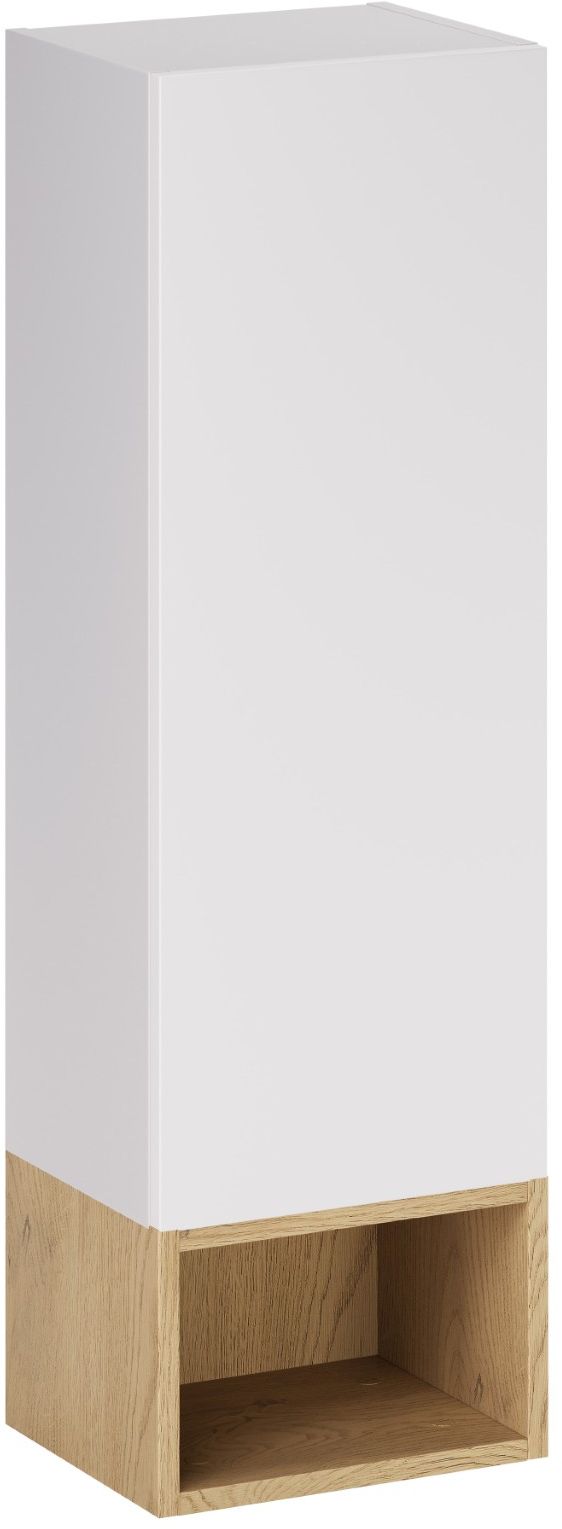 Zestaw Comad Aster White szafka 30 cm boczna i regał 30 cm otwarty biały/dąb SET-ASW SP UR 30X20