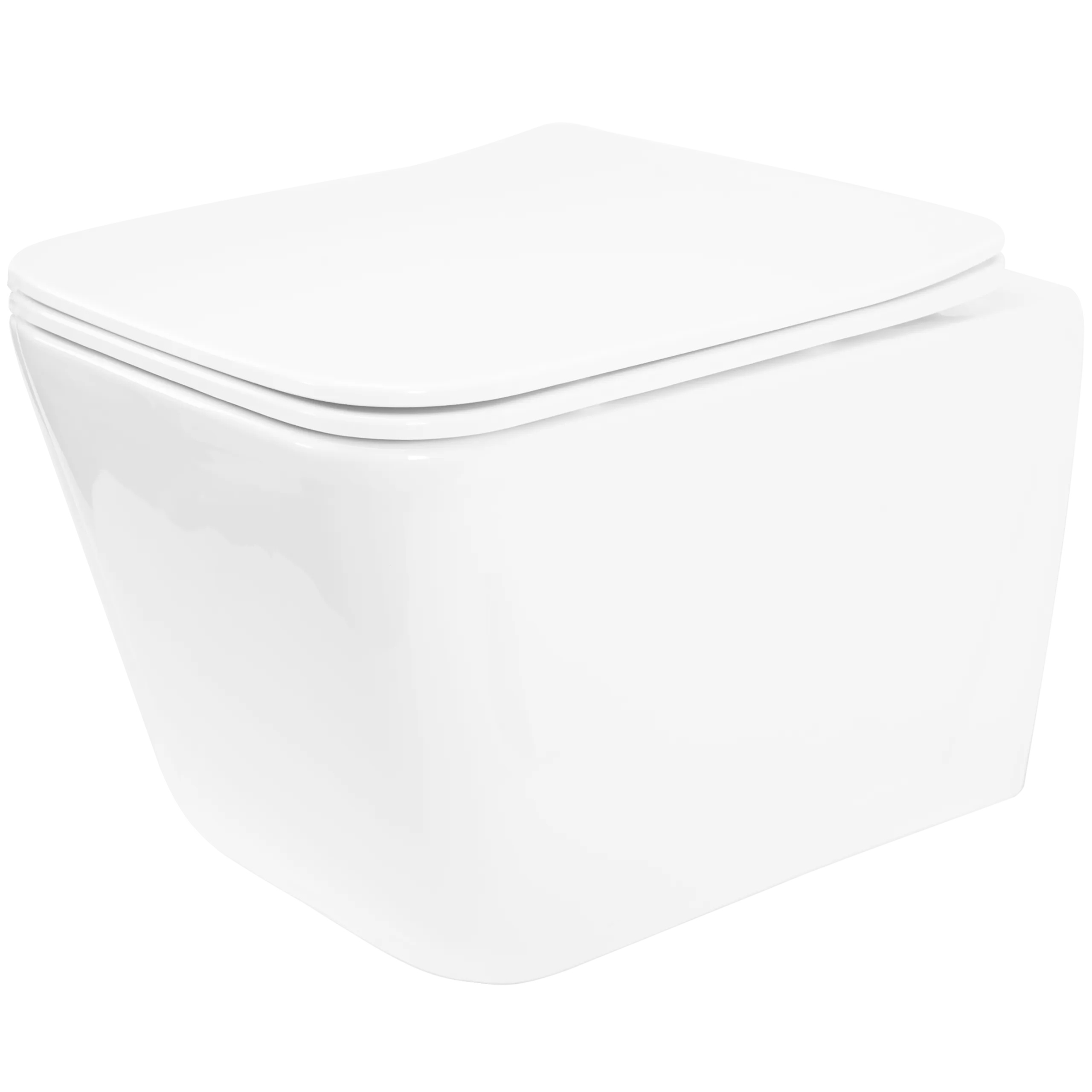 Rea Julio miska WC z deską wolnoopadającą wisząca bez kołnierza biały REA-C4803