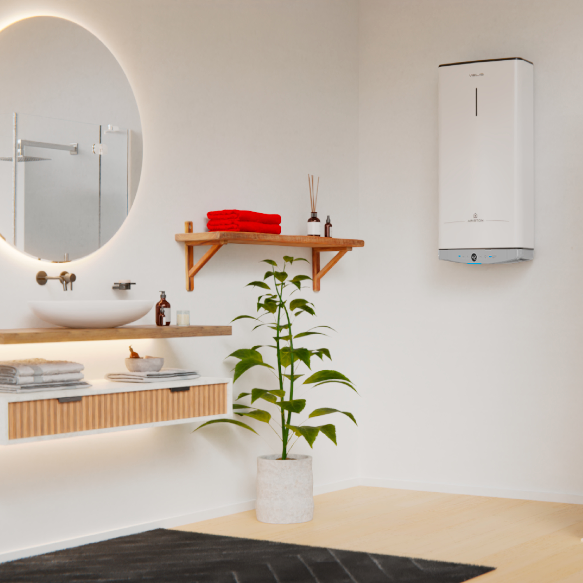 Ariston Velis Dune pojemnościowy podgrzewacz wody 65 l 1,5 kW elektryczny 4018004 - Wysyłka w 24h