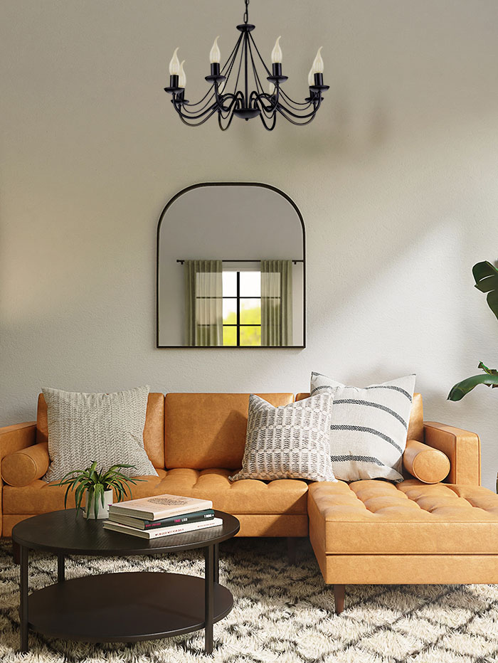 Kaja Bartez lampa wisząca 8x40W czarna K-3992