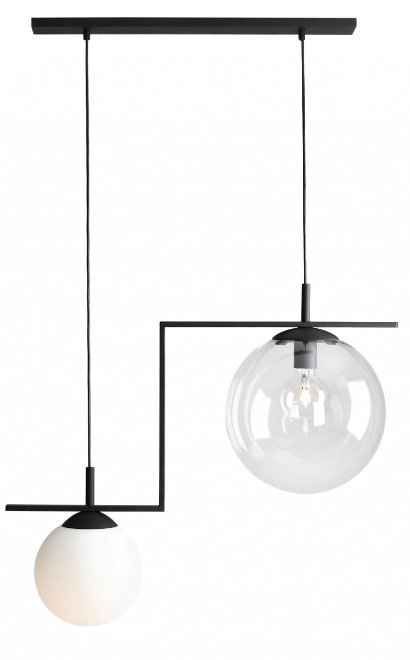 Aldex Zac lampa wisząca 2x15 W czarna 1038H1