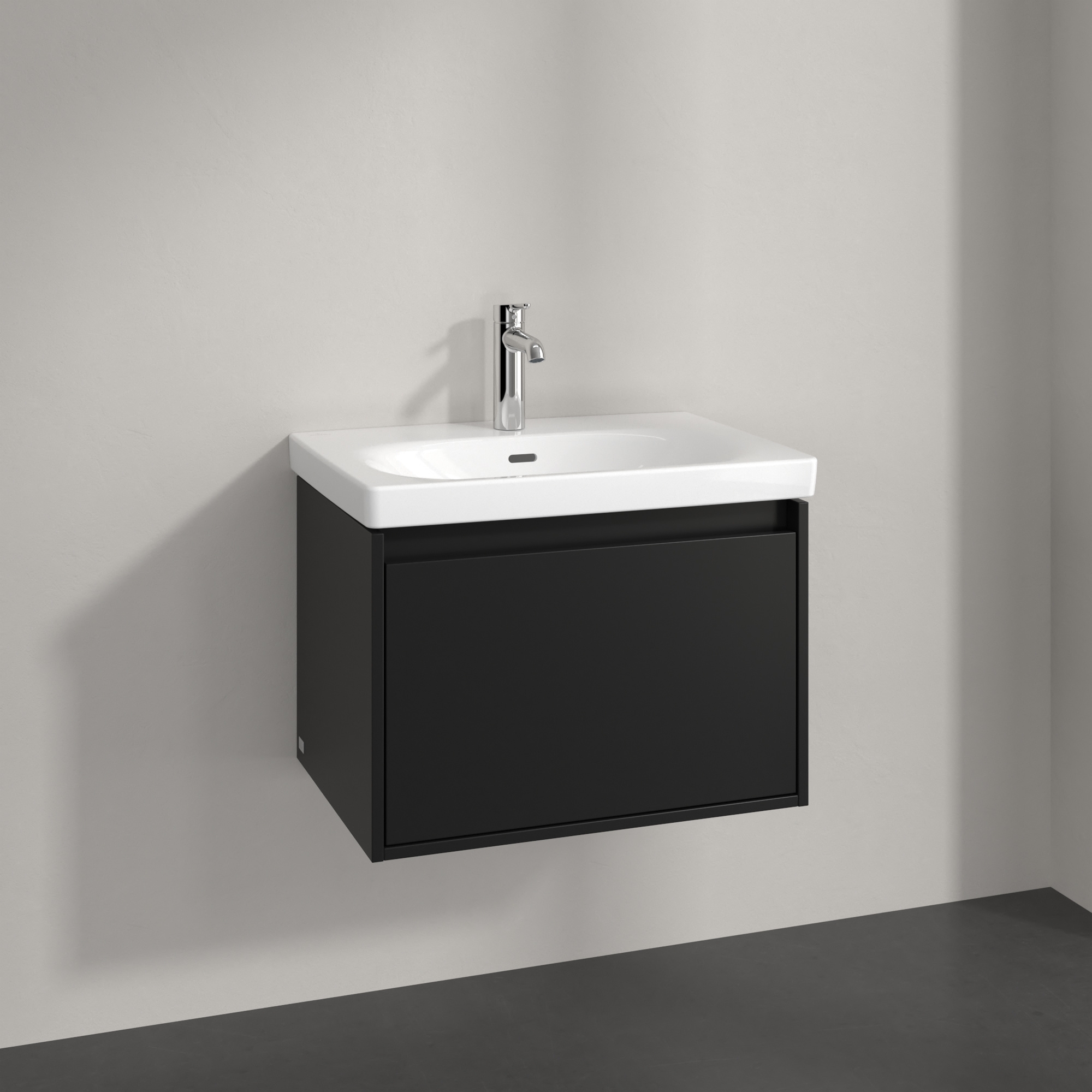 Villeroy & Boch Skyla szafka 62,2x43,9x43,6 cm podumywalkowa wisząca Volcano Black C78500VL