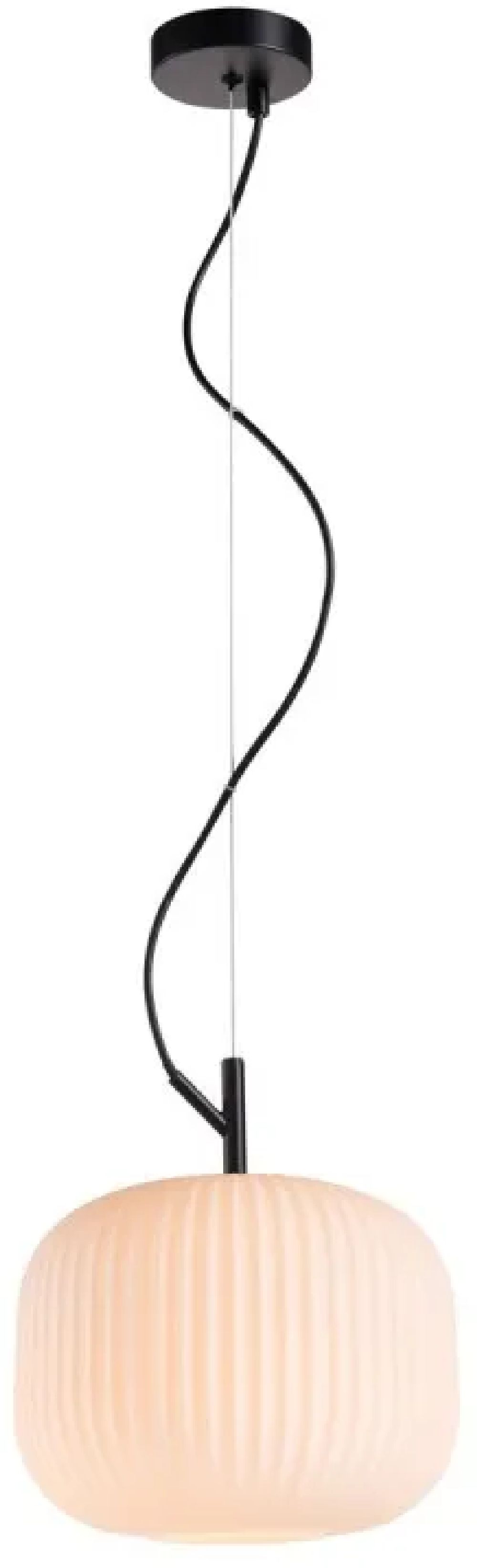 Italux Rues lampa wisząca 1x60 W czarna PND-64536A-M-BL-OPA