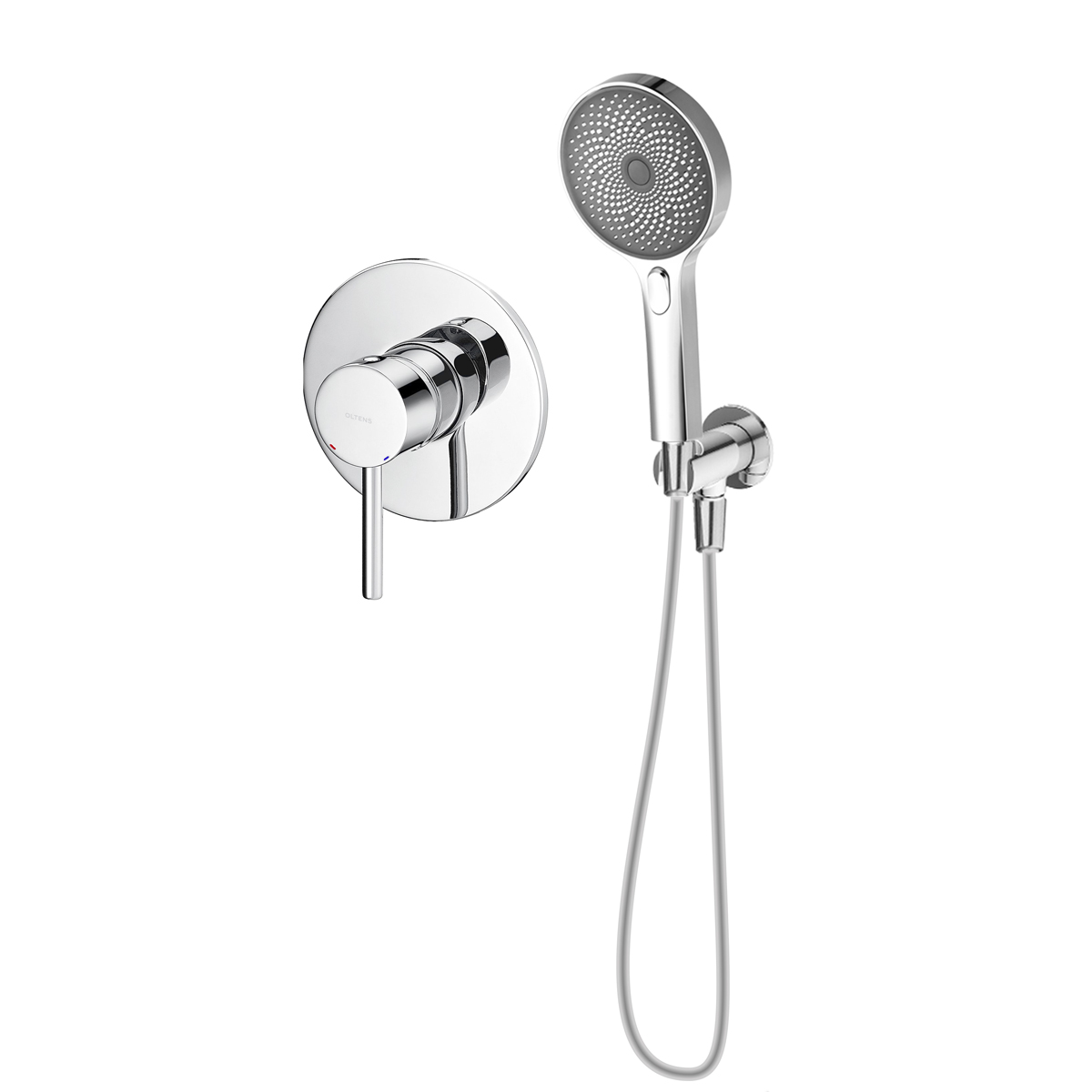 Oltens Molle zestaw bateria prysznicowa podtynkowa ze słuchawką 3-funkcyjną Havis EasyClick chrom 36030100 - Wysyłka w 24h