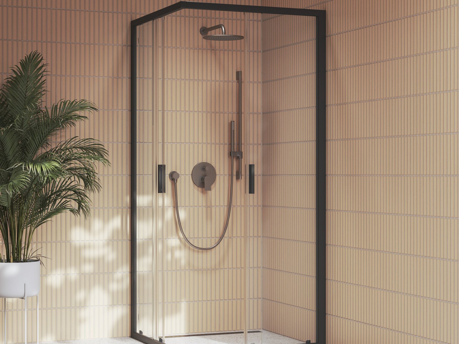 Ravak Plan bateria wannowo-prysznicowa podtynkowa grafit szczotkowany X070656