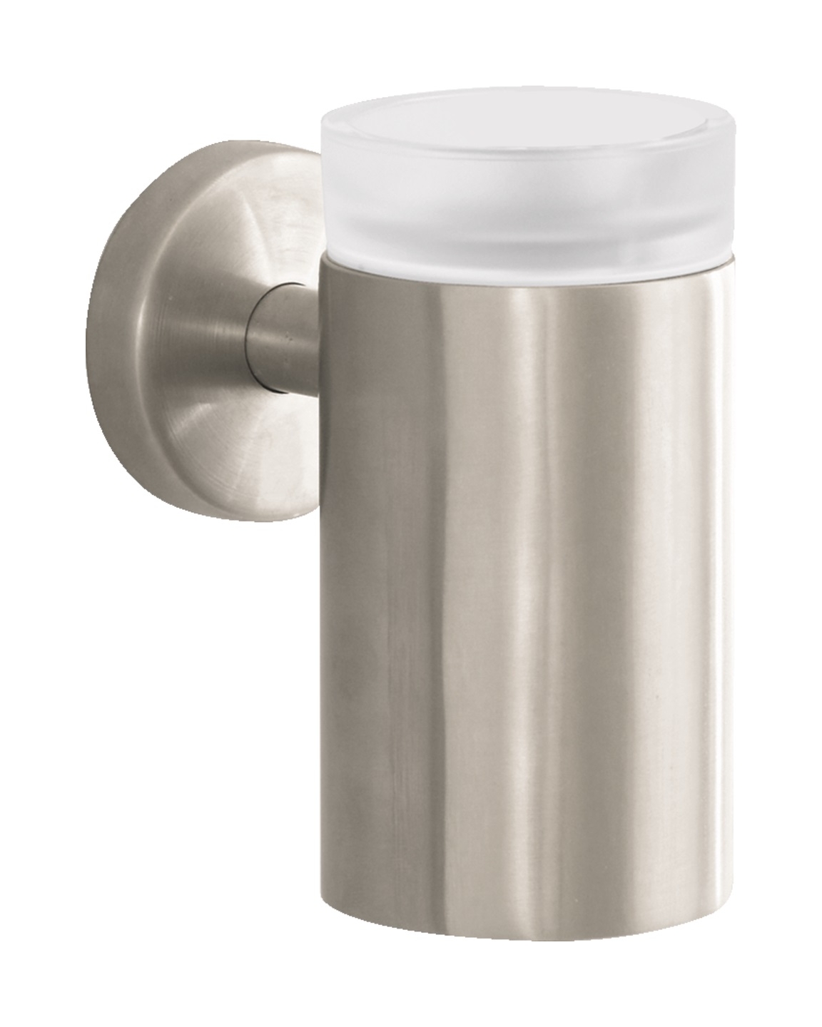 Hansgrohe Logis kubek do mycia zębów z uchwytem ściennym szkło kryształowe/nikiel szczotkowany 40518820