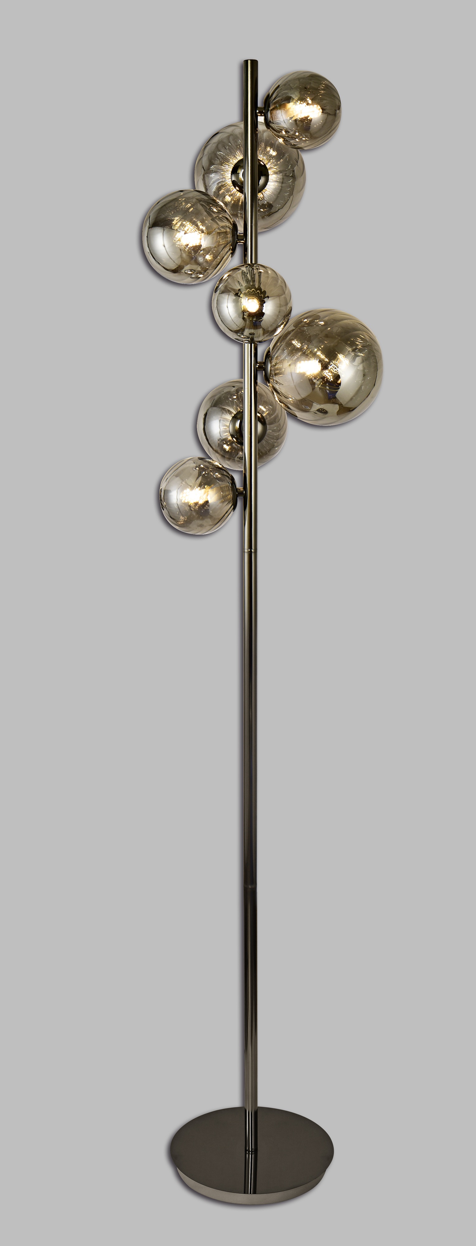 Aviano Sevilla lampa stojąca czarna-chrom 3214-1010