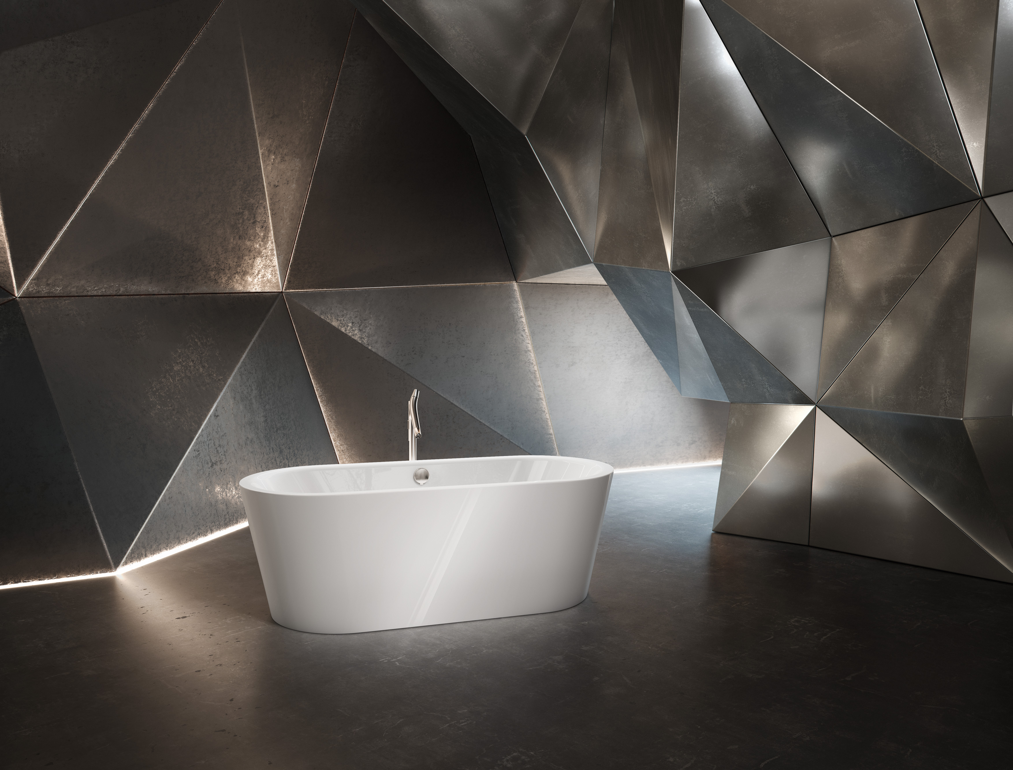 Kaldewei Meisterstück Classic Duo Oval wanna wolnostojąca 180x80 cm model 1111-4012 z powierzchnią uszlachetnioną biała 202642673001