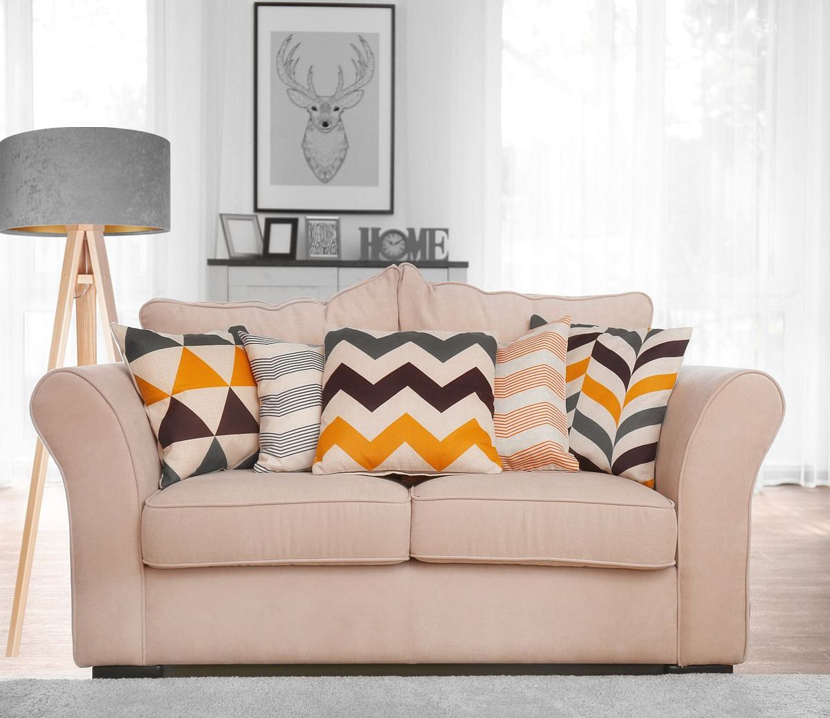 BPS Koncept Standard HomeLight lampa stojąca 1x60 W złota-szara 010P-014-40