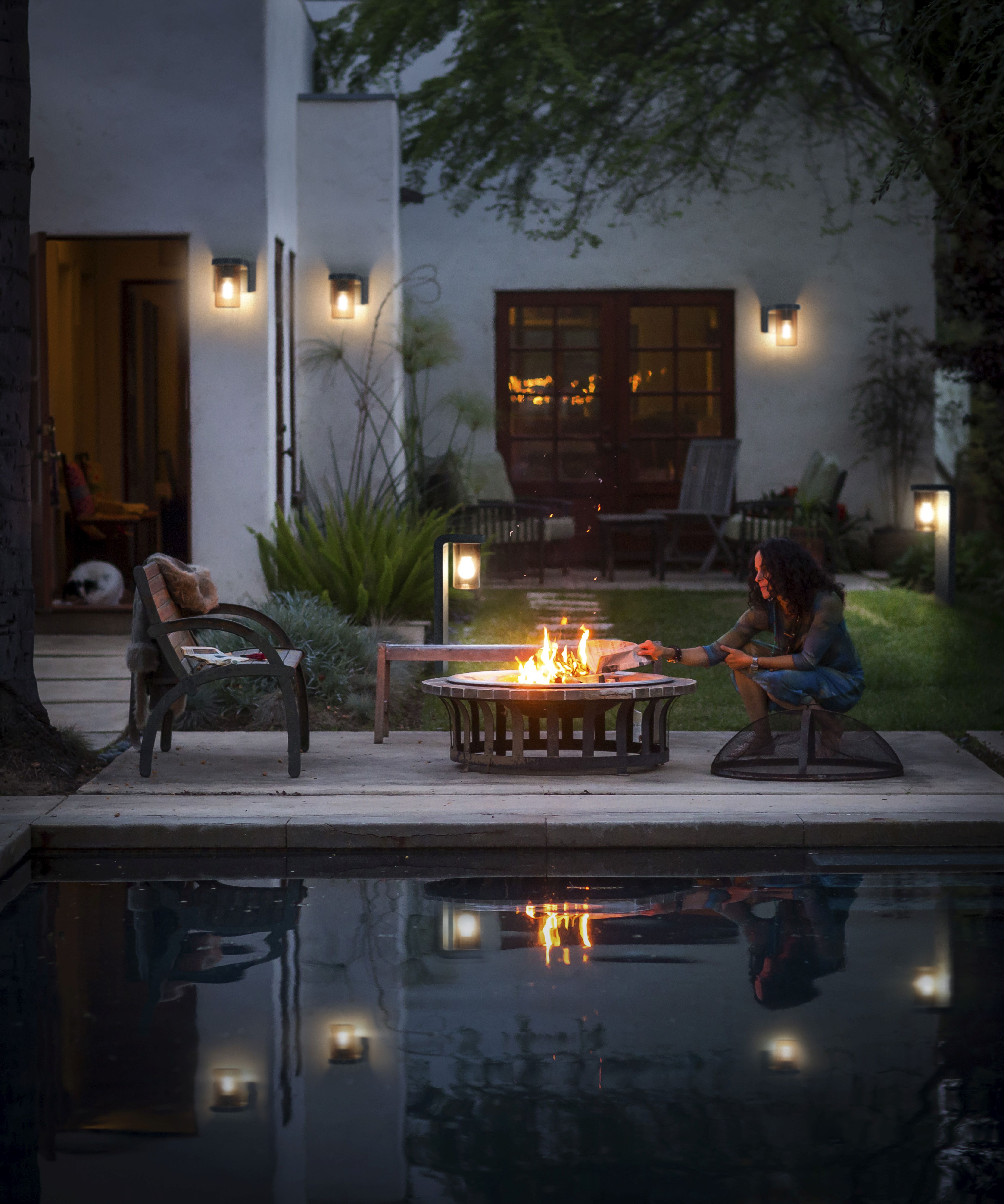 Osram Endura Classic Cascade kinkiet zewnętrzny 1x25 W szary/brązowy