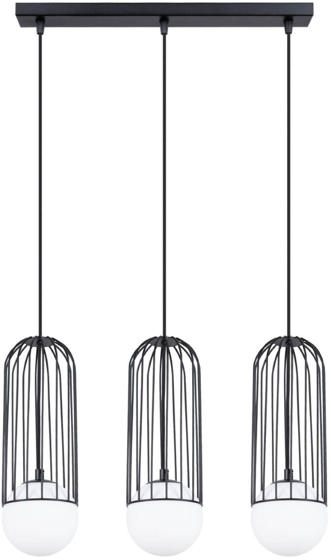Sollux Lighting Brina lampa wisząca 3x8 W czarna SL.1334