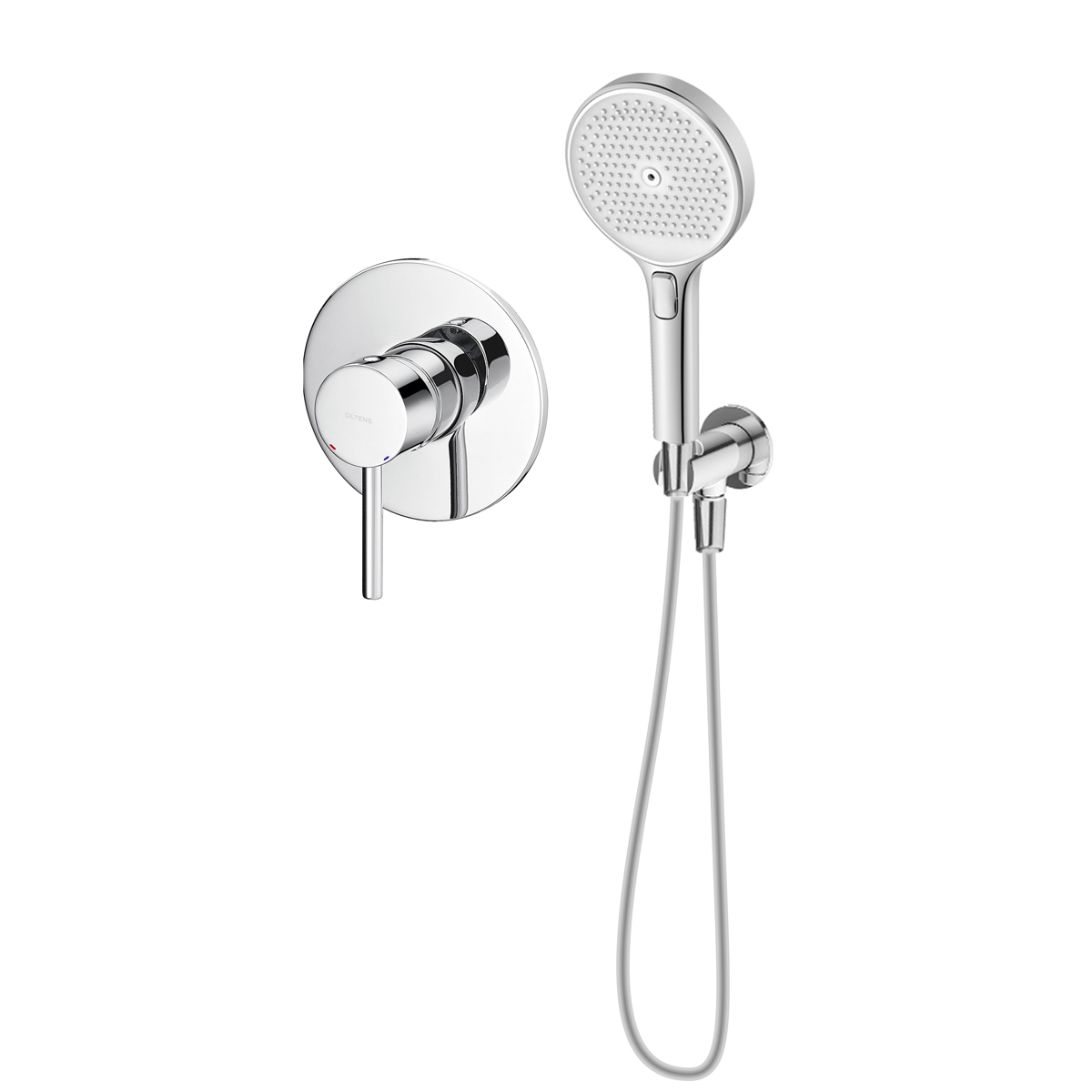 Oltens Molle zestaw bateria prysznicowa podtynkowa ze słuchawką 3-funkcyjną Luva EasyClick chrom 36032100 - Wysyłka w 24h