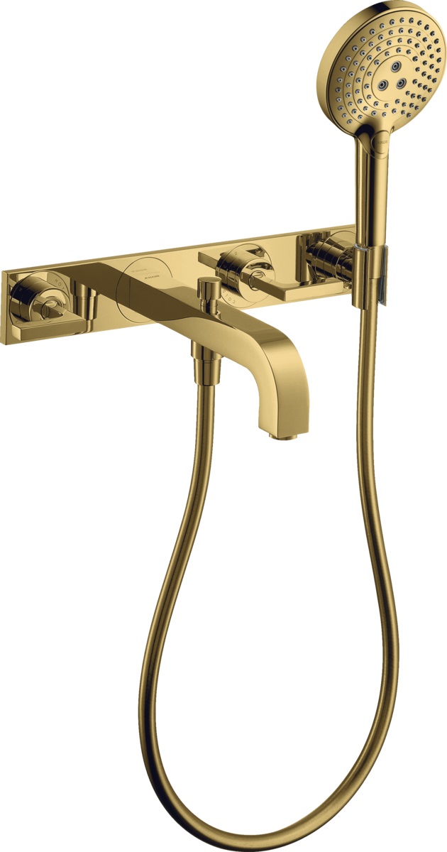 Axor Citterio bateria wannowo-prysznicowa podtynkowa złoty optyczny polerowany 39442990