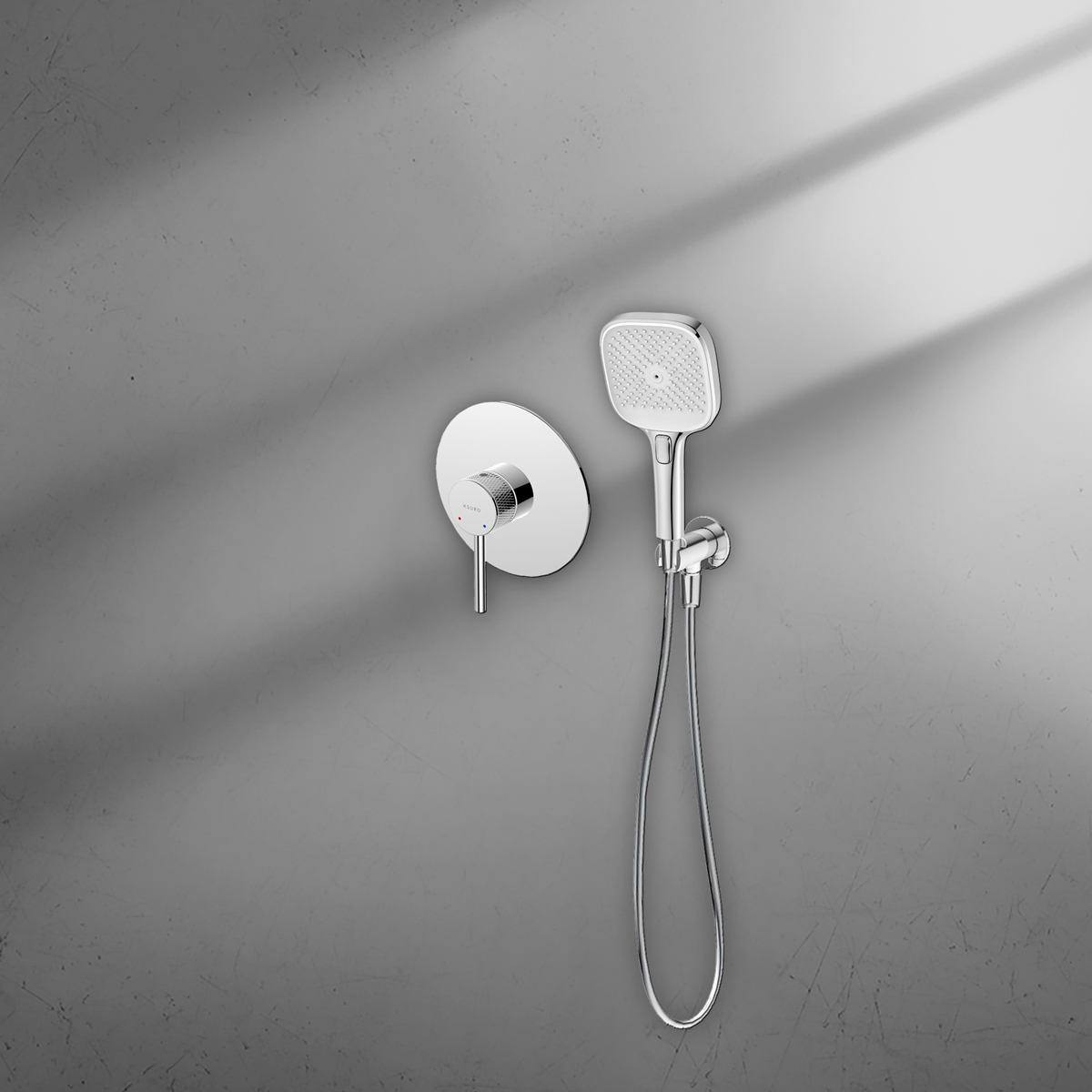 Ksuro 01 zestaw bateria prysznicowa podtynkowa ze słuchawką 3-funkcyjną chrom 17004010 - Wysyłka w 24h