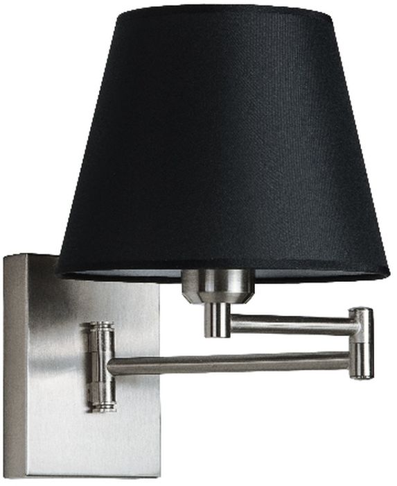 Zambelis Lighting kinkiet 1x40W chrom mat/czarny H24-B - Wysyłka w 24h