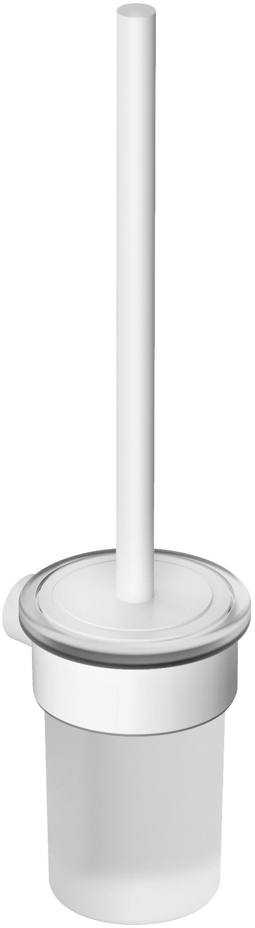 Kludi Vela R szczotka toaletowa z rączką ścienna biały mat 5897453
