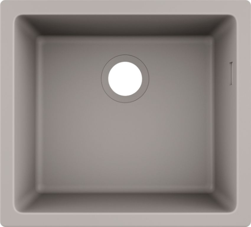 Hansgrohe S510-U450 zlewozmywak granitowy 50x45 cm szarość betonu 43431380
