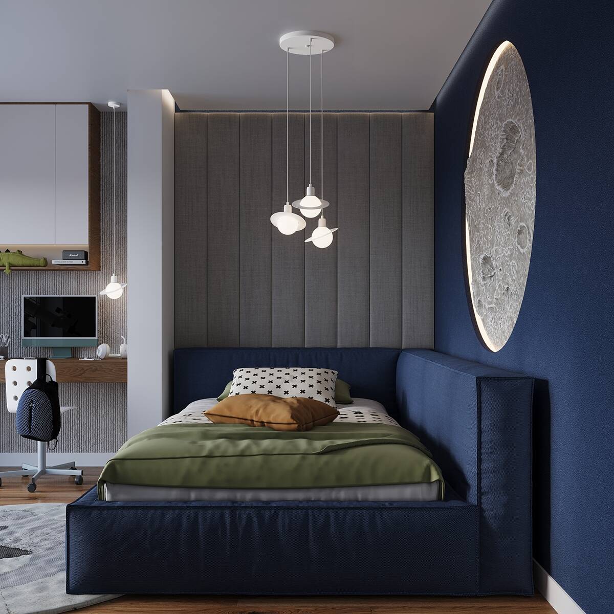 Sollux Lighting Hyperion lampa wisząca 3x8 W biała SL.1357