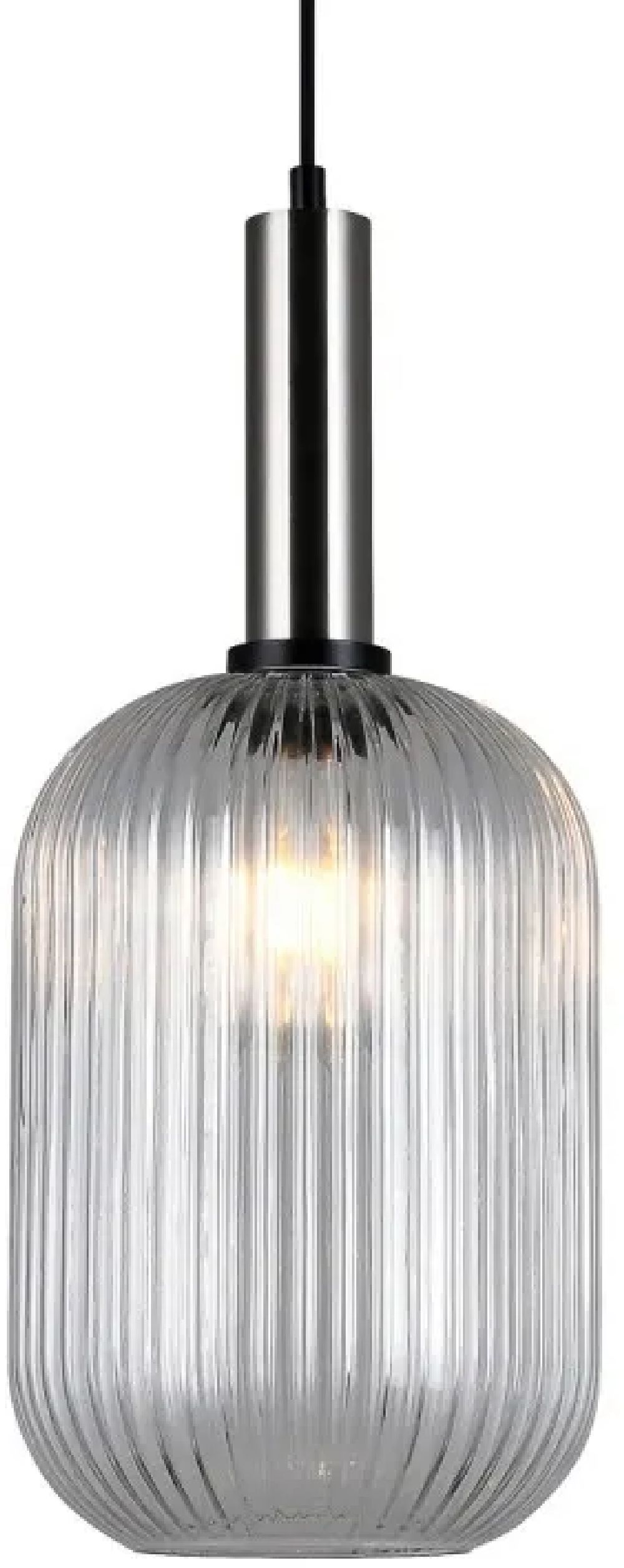 Italux Antiola lampa wisząca 1x40 W nikiel PND-5588-1L-SC+CL