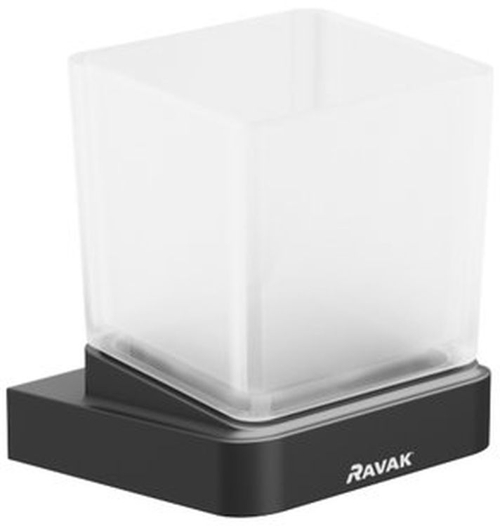 Ravak 10° kubek na szczoteczki biały-czarny X07P557