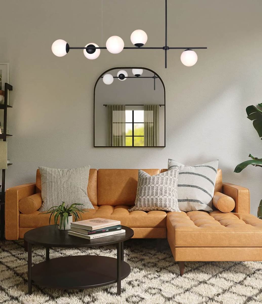 Kaja Vuelta lampa wisząca 5x40 W biała-czarna K-4738