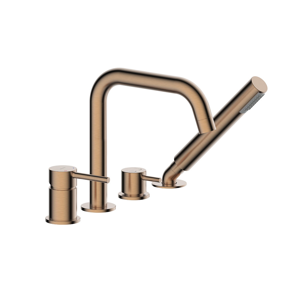 Oltens Molle bateria wannowo-prysznicowa nawannowa miedź szczotkowana 34200610 - Wysyłka w 24h