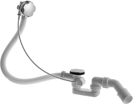 Duravit zestaw przelewowo-odpływowy chrom 791287000001000 - Wysyłka w 24h