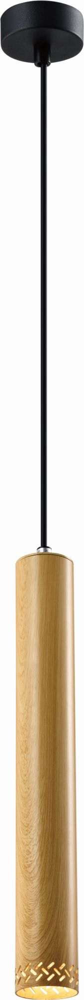 Candellux Tubo lampa wisząca 1x25W drewno 31-78599