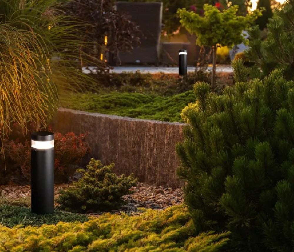 Italux Marcon 3K lampa stojąca zewnętrzna 1x12 W czarna OFL-6552-70-3K