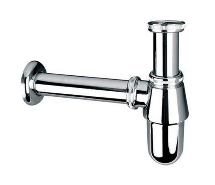 McAlpine syfon umywalkowy butelkowy chrom 200CB