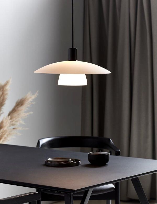 Nordlux Verona lampa wisząca 1x40 W biała-czarna 2010863001 - Wysyłka w 24h