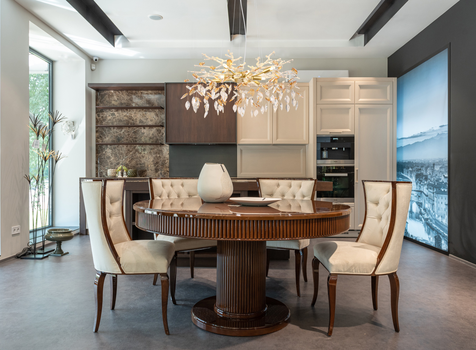 Globo Lighting Danna lampa wisząca 8x8 W złota-bursztynowa 64132-8 - Wysyłka w 24h