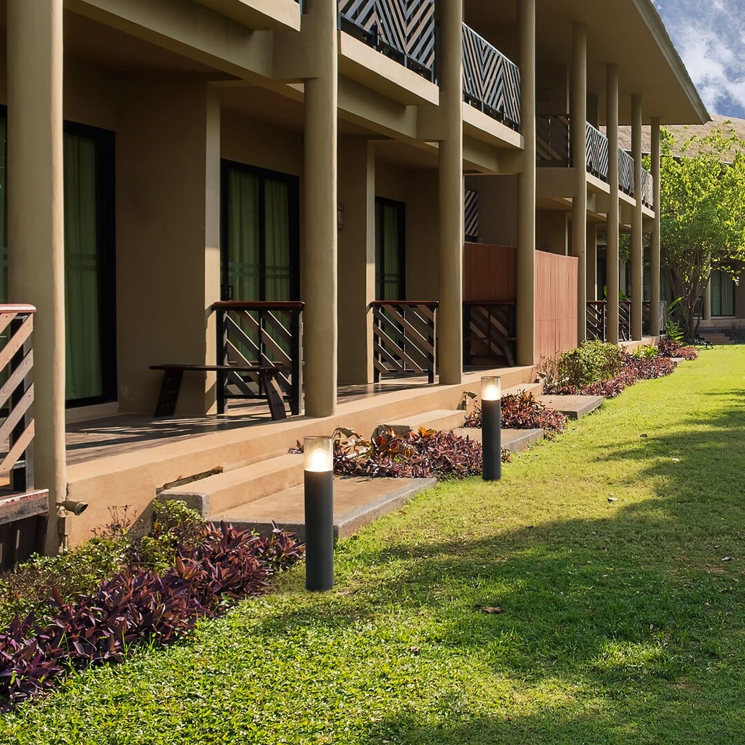 Rabalux Teplice lampa stojąca zewnętrzna 1x12W czarny mat 7159