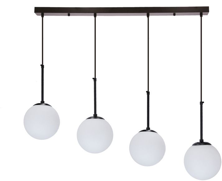 Candellux Pompei lampa wisząca 4x40W czarna/biała 34-09630