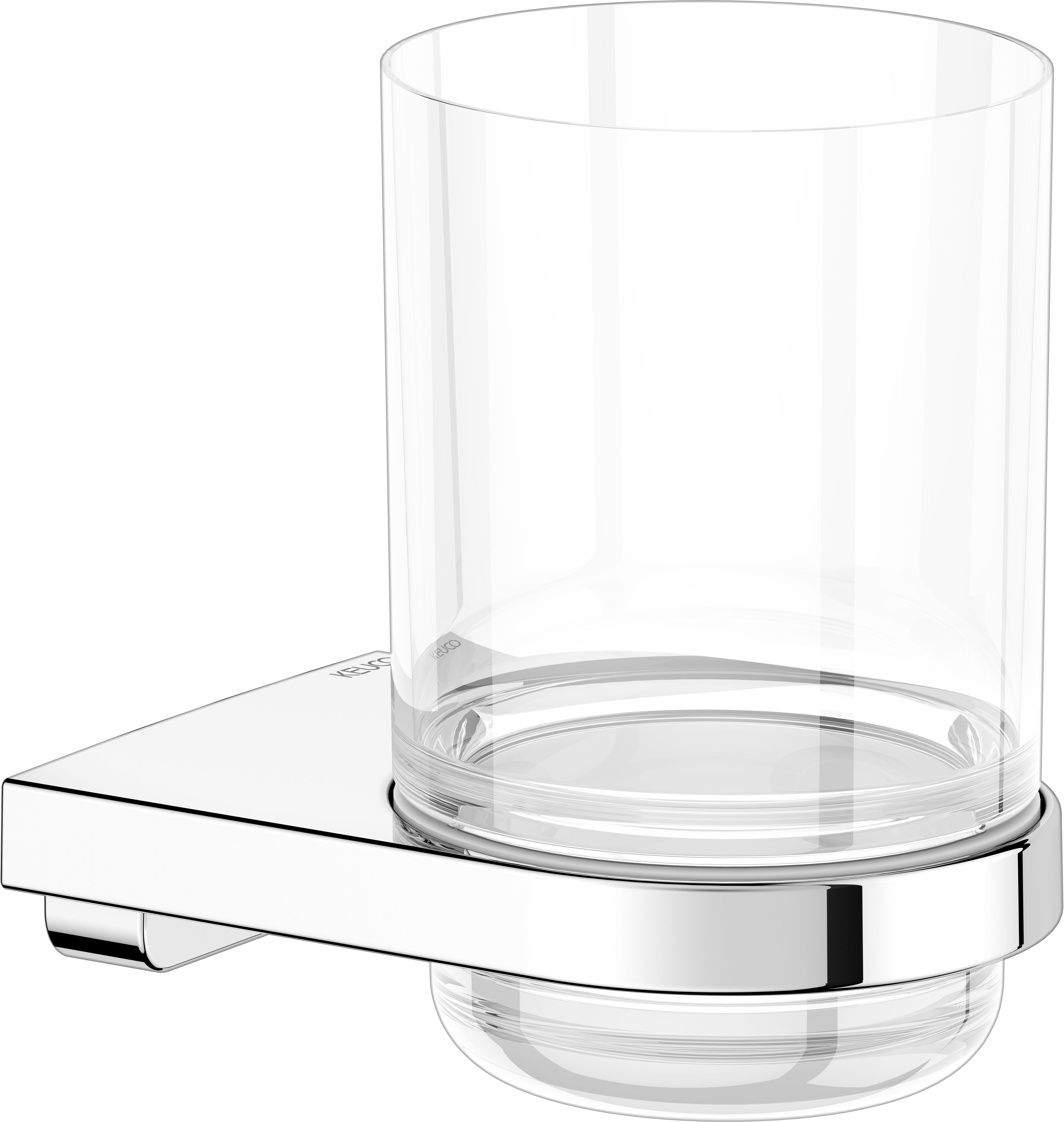 Keuco Collection Moll kubek do mycia zębów z uchwytem szkło/chrom 12750019000