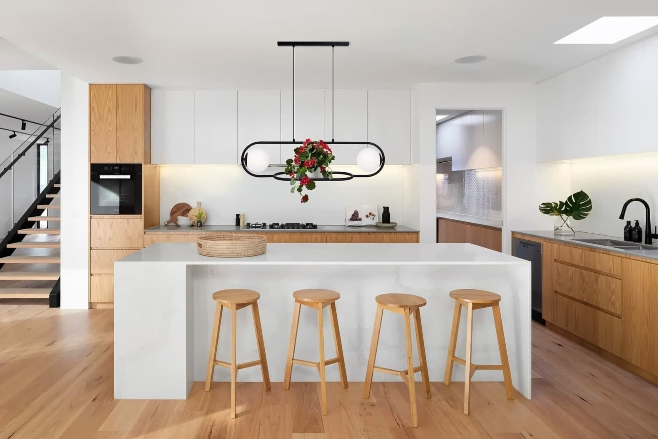 Kaja Finestra lampa wisząca 2x40 W biała-czarna K-4961