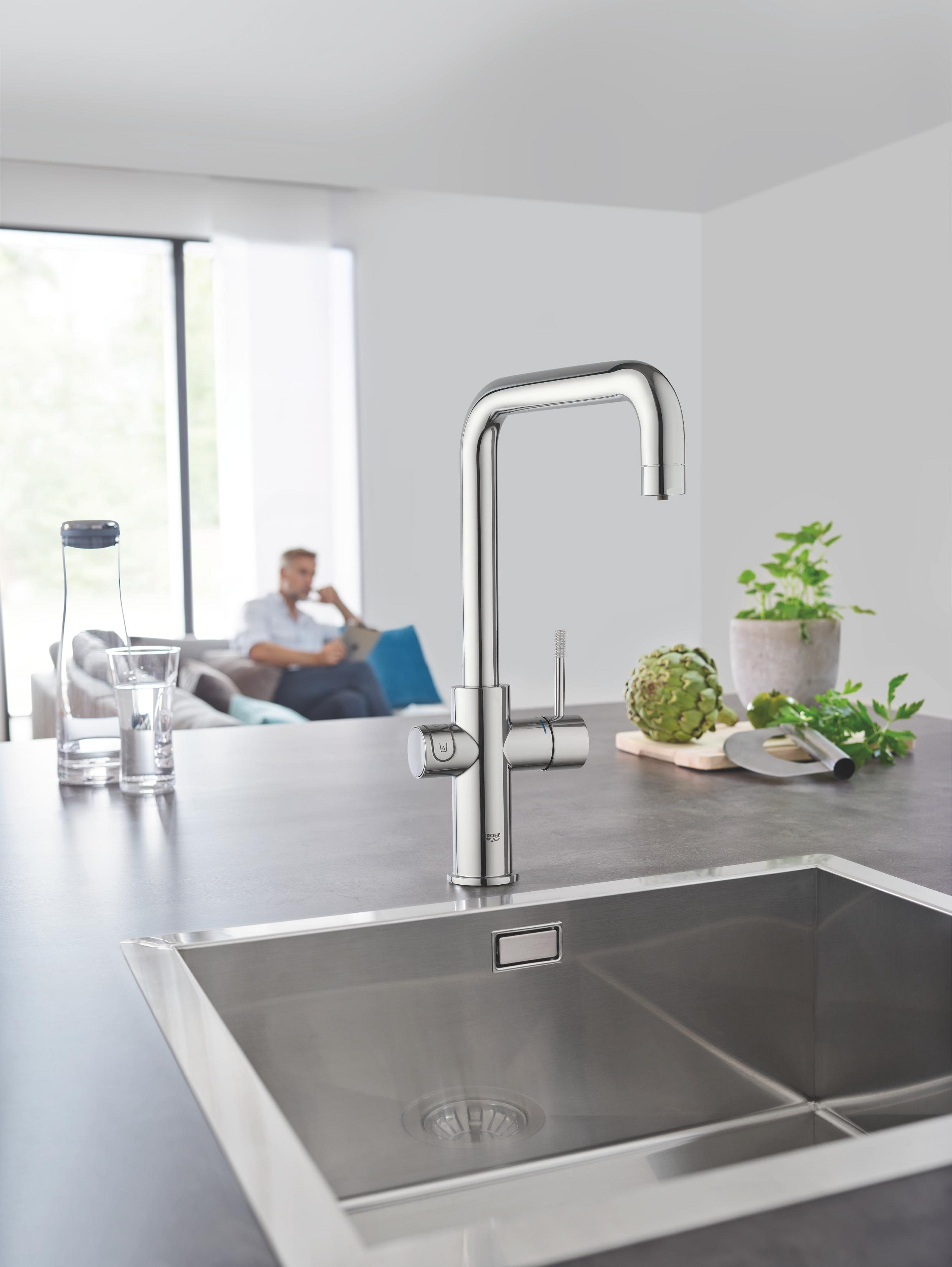 Grohe Blue Home zestaw startowy z baterią kuchenną chrom 31456001